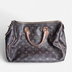 Louis Vuitton Dark Brown Monogram Satchel